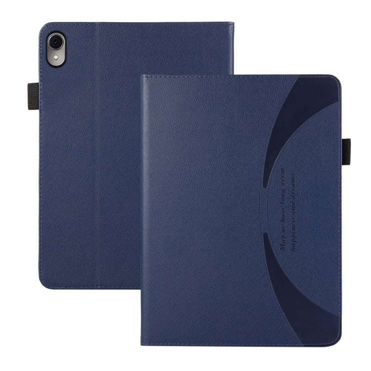 For Huawei MatePad 11 2023 Litchi Texture Leather Sucker Tablet Case(Dark Blue)