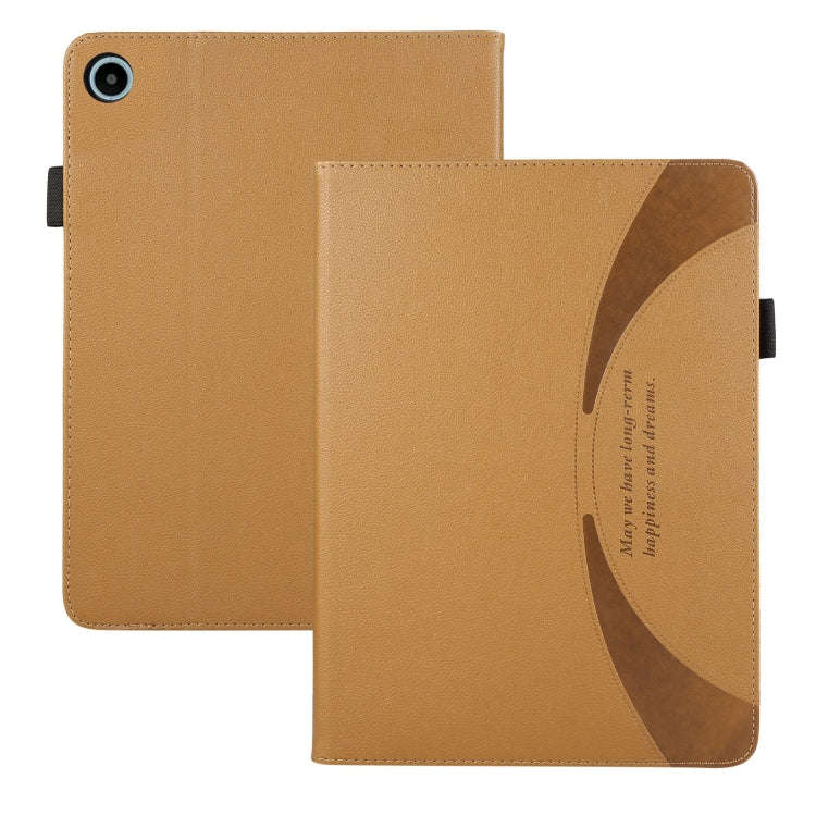 For Huawei MatePad SE 10.4 Litchi Texture Leather Sucker Tablet Case(Brown)