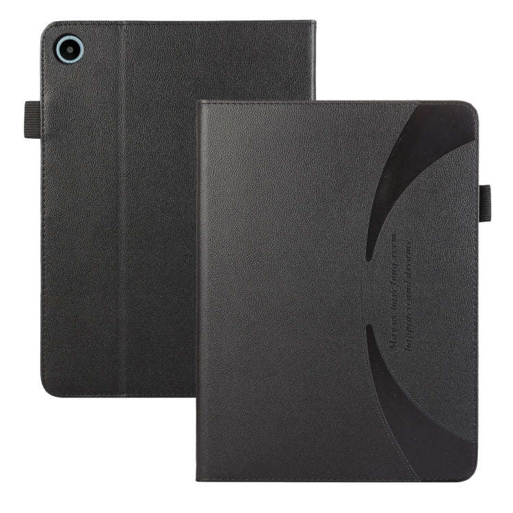 For Huawei MatePad SE 10.4 Litchi Texture Leather Sucker Tablet Case(Black)