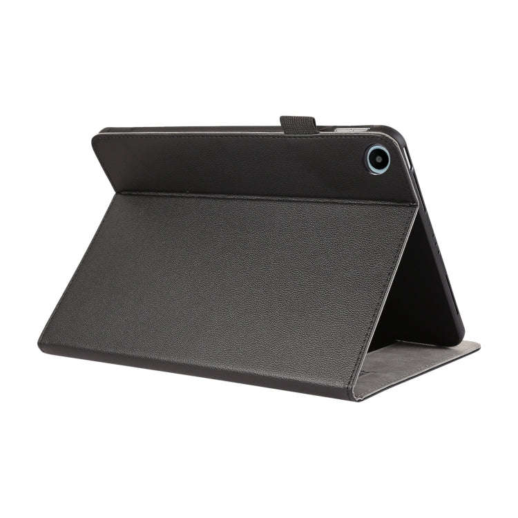For Huawei MatePad SE 10.4 Litchi Texture Leather Sucker Tablet Case(Black)