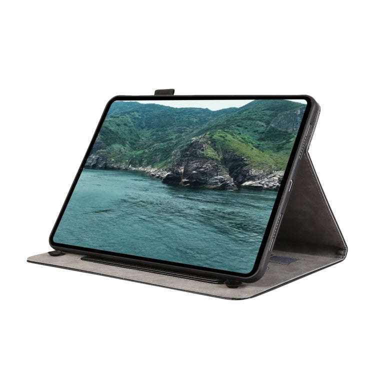 For Huawei MatePad SE 10.4 Litchi Texture Leather Sucker Tablet Case(Black)