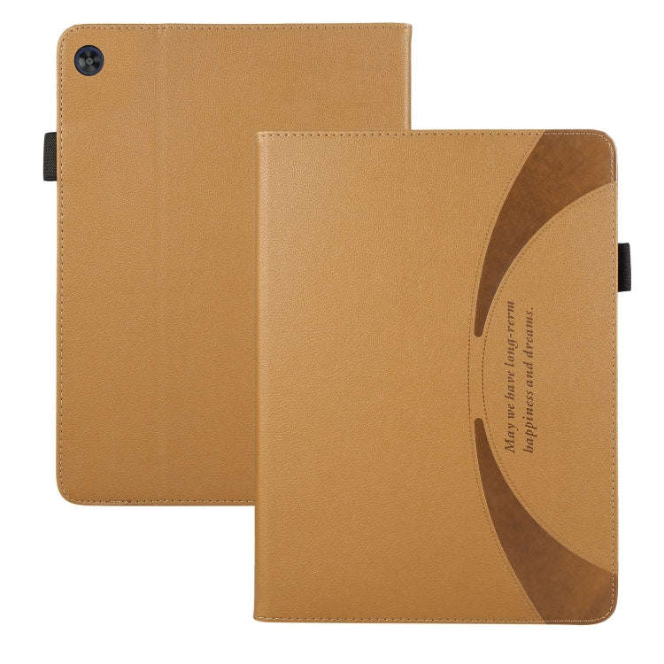 For Huawei MatePad T 10 / T 10s Litchi Texture Leather Sucker Tablet Case(Brown)