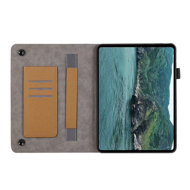 For Huawei MatePad T 10 / T 10s Litchi Texture Leather Sucker Tablet Case(Brown)