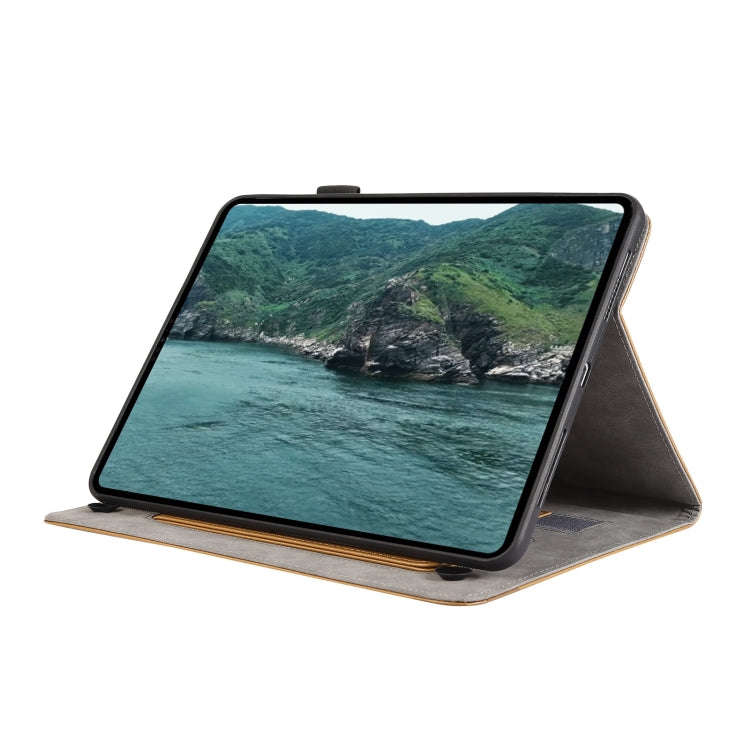 For Huawei MatePad T 10 / T 10s Litchi Texture Leather Sucker Tablet Case(Brown)
