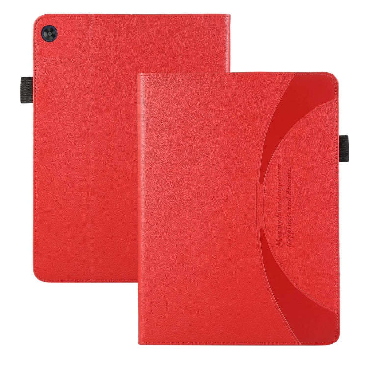 For Huawei MatePad T 10 / T 10s Litchi Texture Leather Sucker Tablet Case(Red)