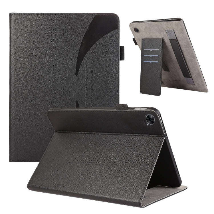 For Huawei MatePad T 10 / T 10s Litchi Texture Leather Sucker Tablet Case(Black)