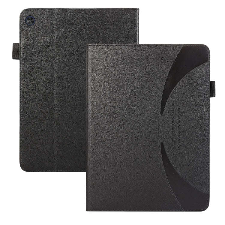 For Huawei MatePad T 10 / T 10s Litchi Texture Leather Sucker Tablet Case(Black)