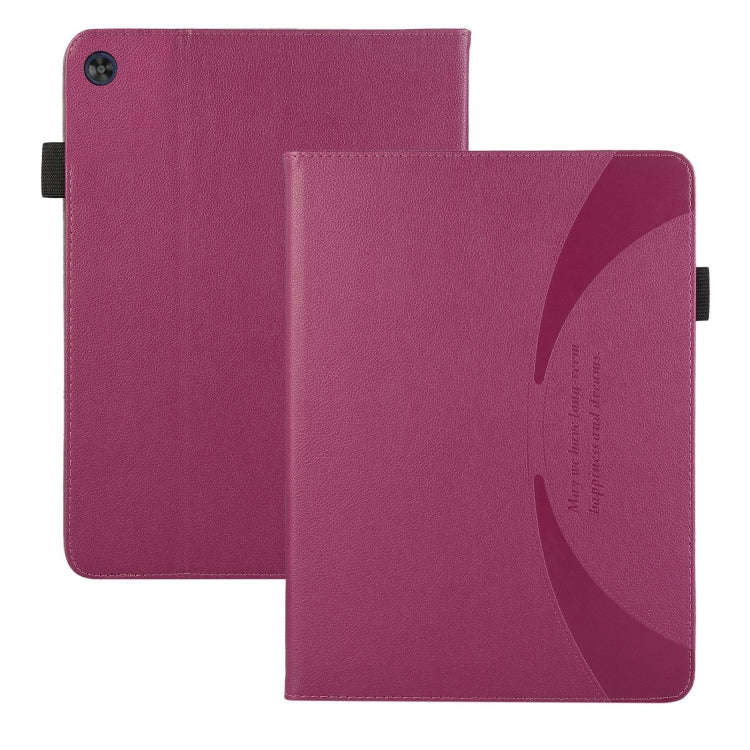 For Huawei MatePad T 10 / T 10s Litchi Texture Leather Sucker Tablet Case(Purple)