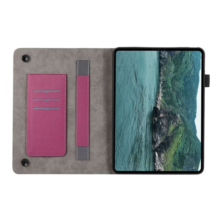For Huawei MatePad T 10 / T 10s Litchi Texture Leather Sucker Tablet Case(Purple)