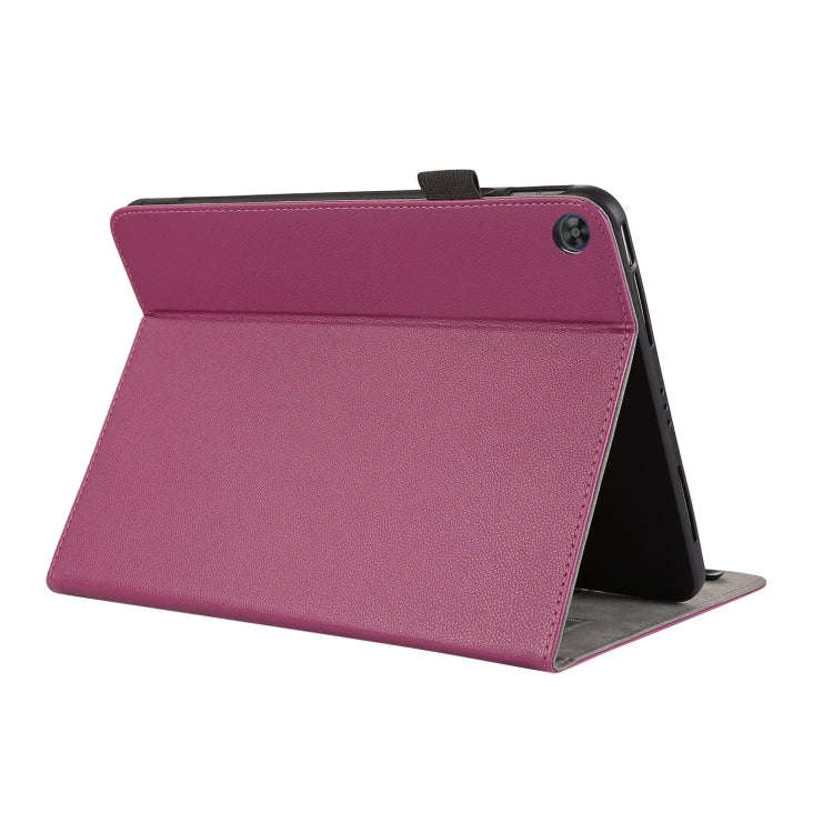 For Huawei MatePad T 10 / T 10s Litchi Texture Leather Sucker Tablet Case(Purple)