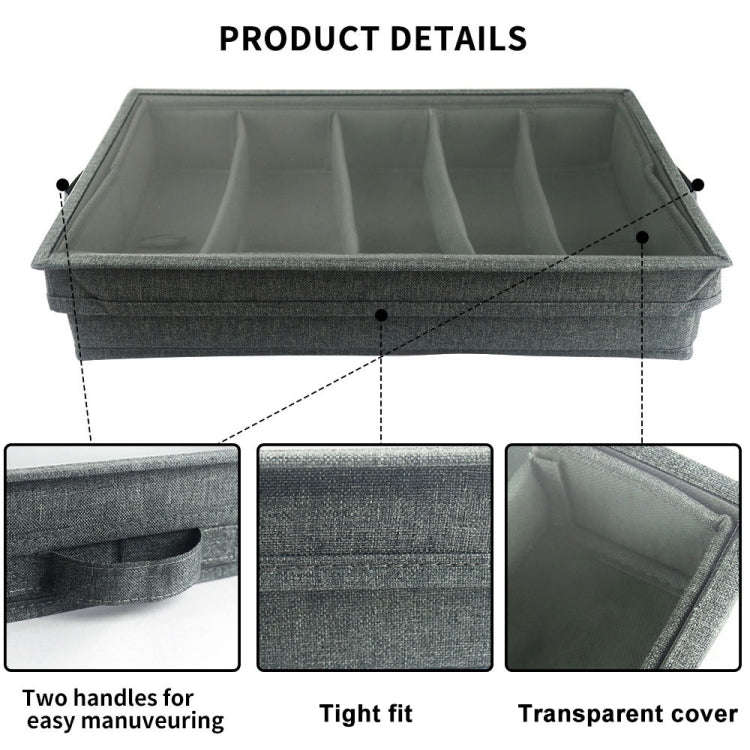 Removable Foldable Tableware Storage Box(Grey)