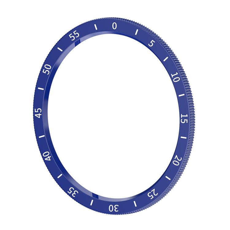For Samsung Galaxy Watch 6 Classic 47mm Smart Watch Dial Protection Frame with Time Scale(Blue)