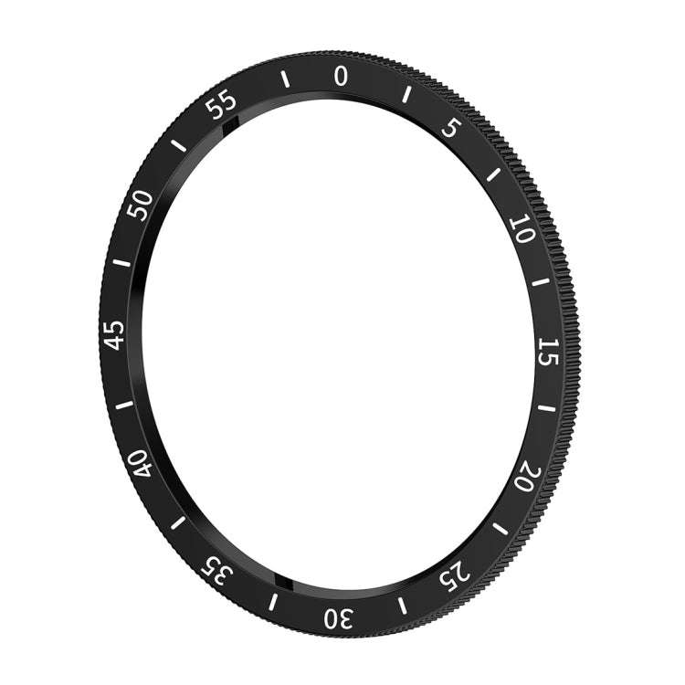 For Samsung Galaxy Watch 6 Classic 43mm Smart Watch Dial Protection Frame with Time Scale(Black)