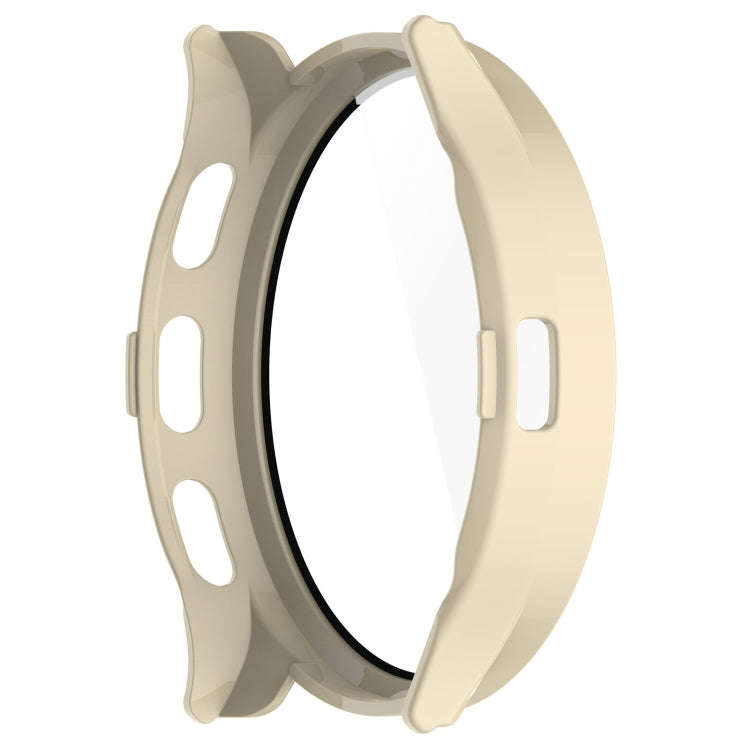 For Garmin Venu 3 PC + Tempered Glass Film Integrated Watch Case(Ivory White)