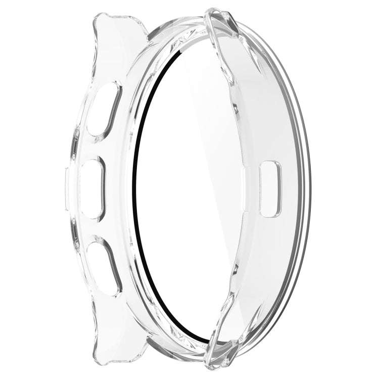 For Garmin Venu 3S PC + Tempered Glass Film Integrated Watch Case(Transparent White)