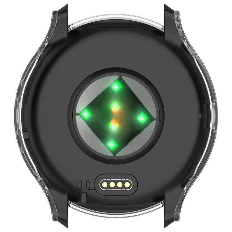 For Garmin Venu 3S PC + Tempered Glass Film Integrated Watch Case(Transparent White)
