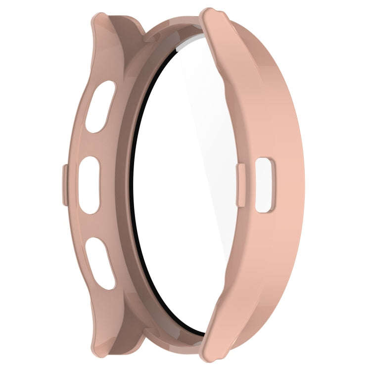 For Garmin Venu 3S PC + Tempered Glass Film Integrated Watch Case(Pink)