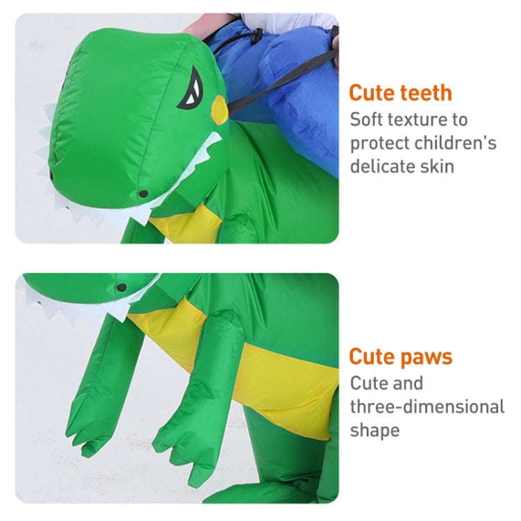 Halloween Dinosaur Inflatable Clothes Polyester 3D Cartoon Doll Clothing, Size:S(80-120cm)(Tricer...