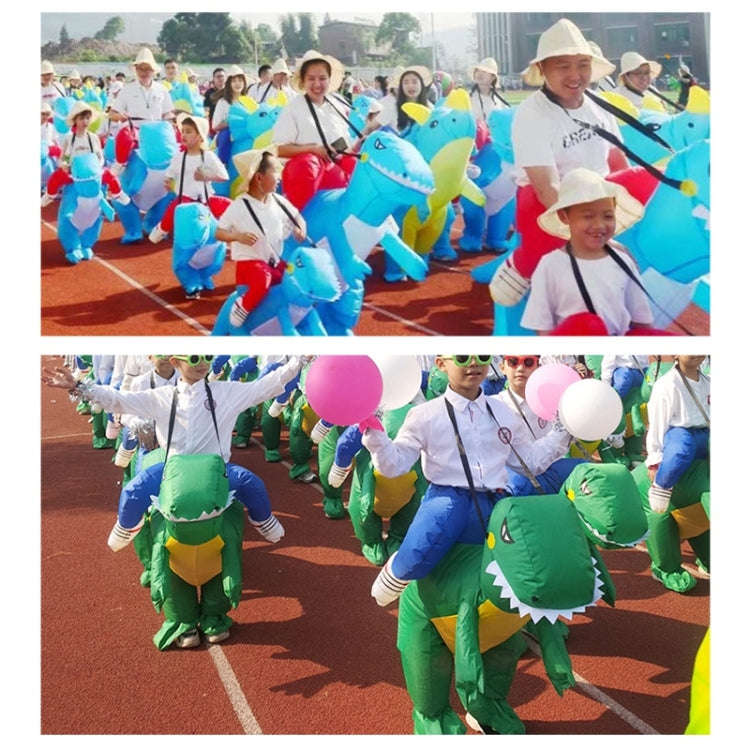 Halloween Dinosaur Inflatable Clothes Polyester 3D Cartoon Doll Clothing, Size:S(80-120cm)(Green ...