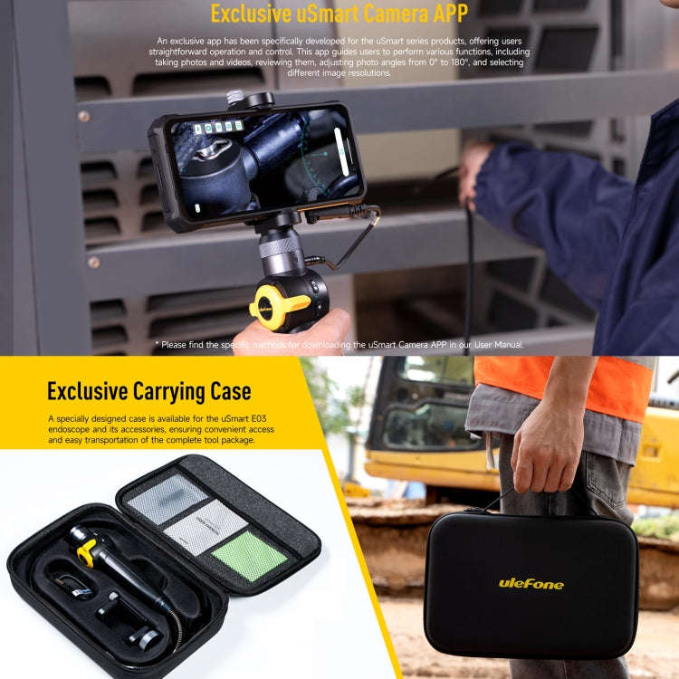 Ulefone uSmart E03 Rotatable Endoscope IP67 Waterproof for Armor 24 / 21 / 19 / 18T / 18T Ultra /...