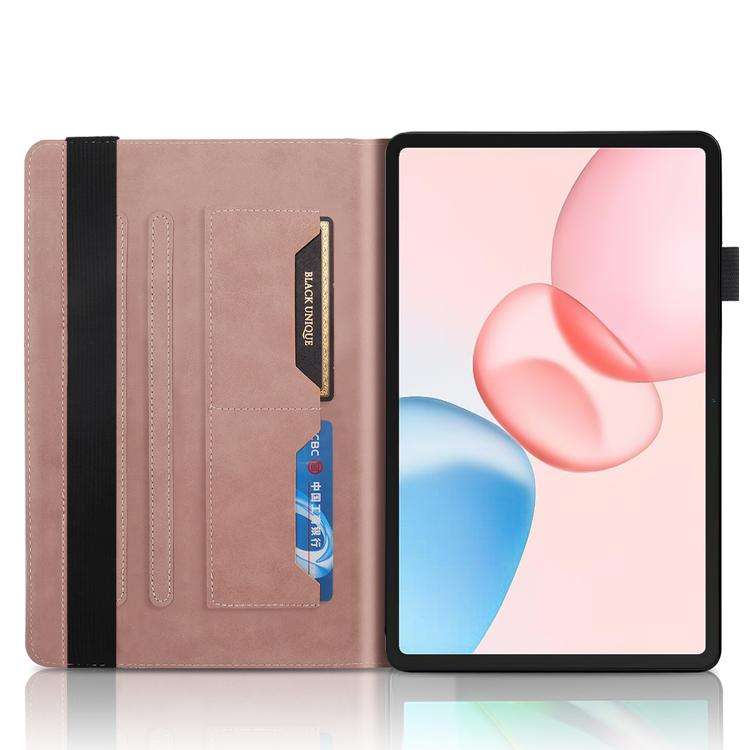 For Honor Pad 10 Tree Life Series Embossed Leather Tablet Case(Rose Gold)