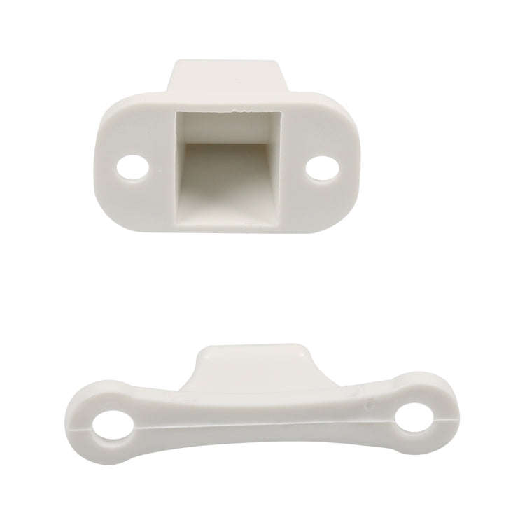 A8624 2 Pair White RV Hatch T-shape Door Fixer Kit with Screws