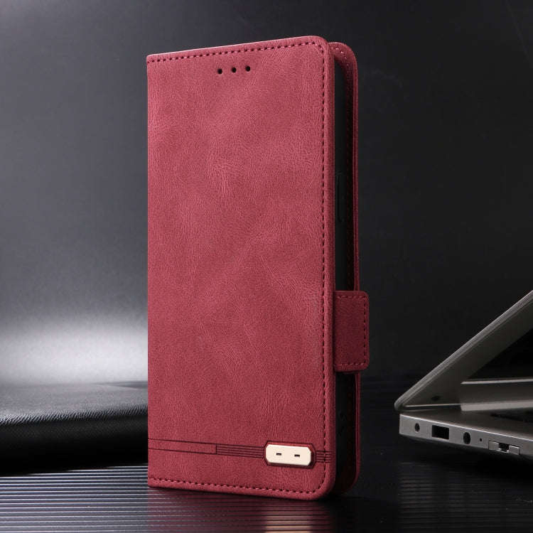 For Honor 200 Magnetic Clasp Flip Leather Phone Case(Red)
