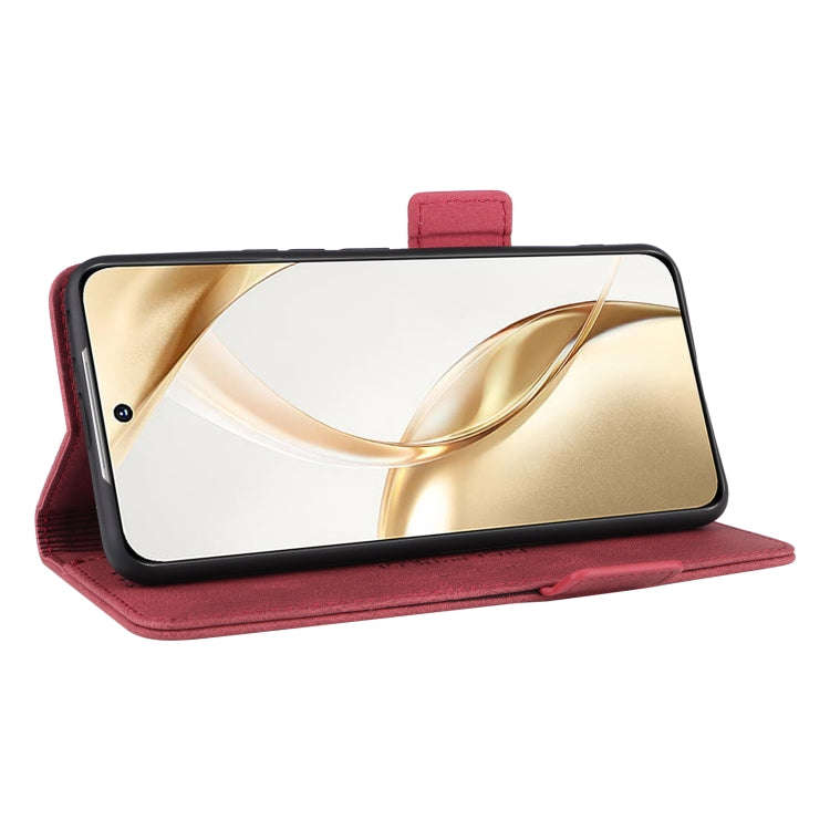 For Honor 200 Magnetic Clasp Flip Leather Phone Case(Red)
