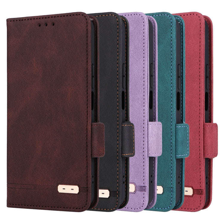 For Honor 200 Magnetic Clasp Flip Leather Phone Case(Red)