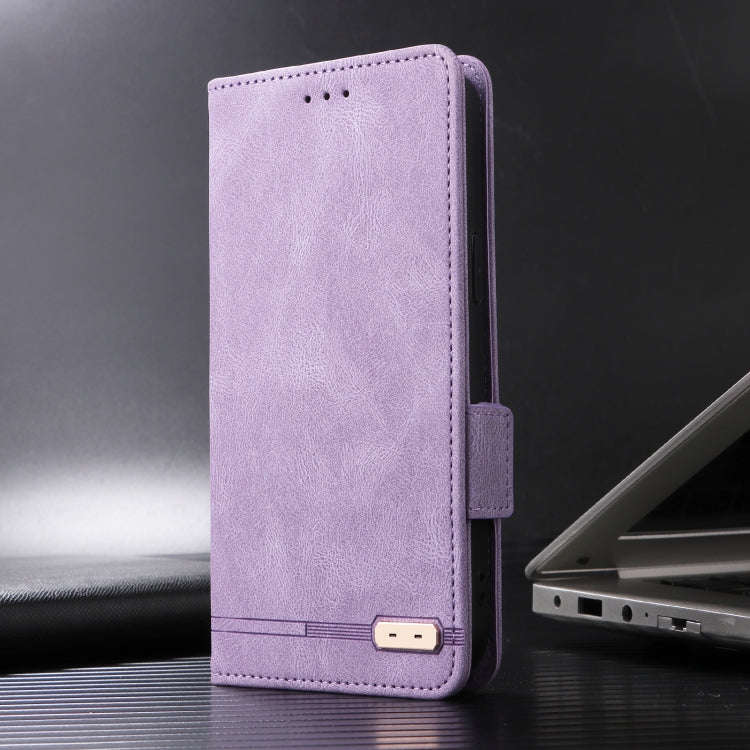 For Honor 200 Lite Global Magnetic Clasp Flip Leather Phone Case(Purple)