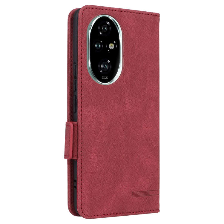 For Honor 200 Pro Magnetic Clasp Flip Leather Phone Case(Red)