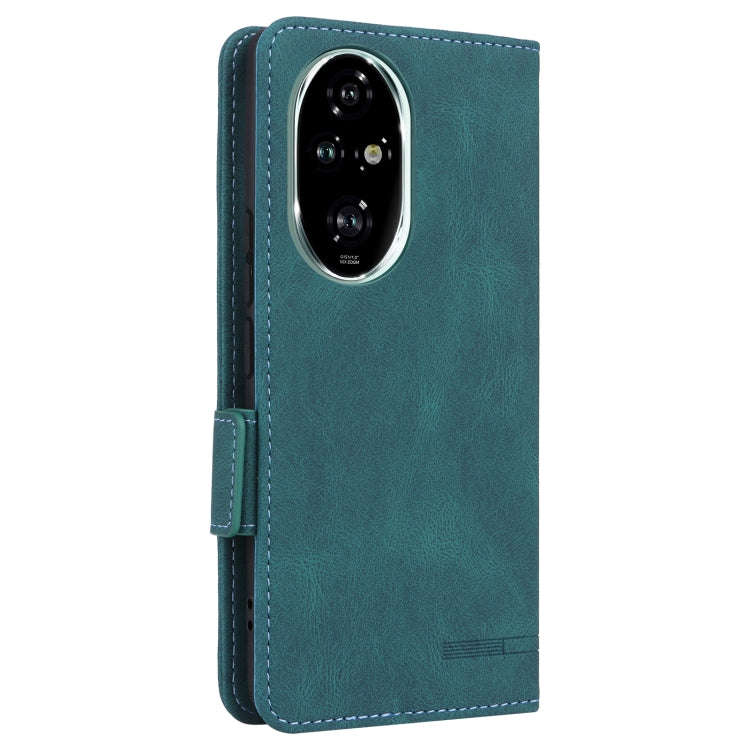 For Honor 200 Pro Magnetic Clasp Flip Leather Phone Case(Green)
