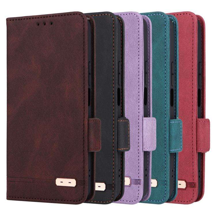 For Honor 200 Lite Global Magnetic Clasp Flip Leather Phone Case(Red)