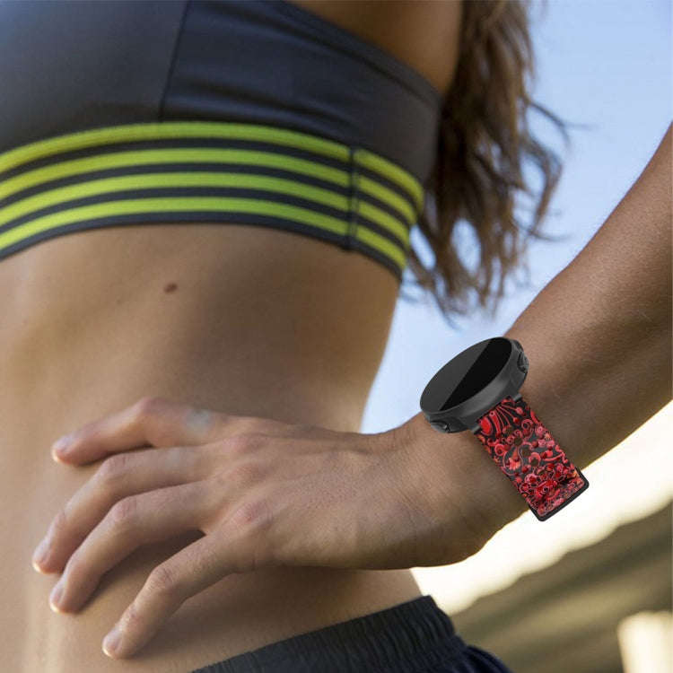 For Gaemin Forerunner 220 / 230 / 235 / 735XT / S20 Printing Silicone  Watch Band(Red Jellyfish)