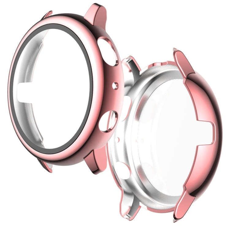 For Samsung Galaxy Watch Active 2 40mm Electroplate PC Protective Case with Tempered Glass Film(P...