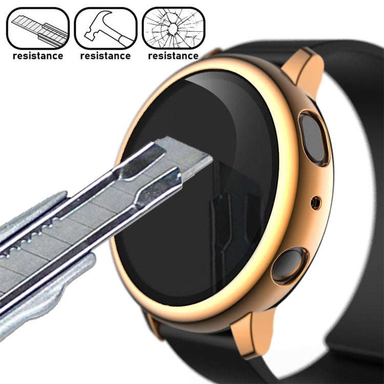 For Samsung Galaxy Watch Active 2 40mm Electroplate PC Protective Case with Tempered Glass Film(R...