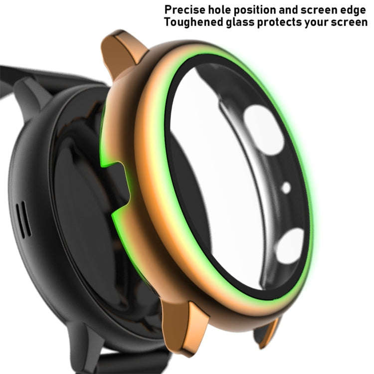 For Samsung Galaxy Watch Active 2 40mm Electroplate PC Protective Case with Tempered Glass Film(R...