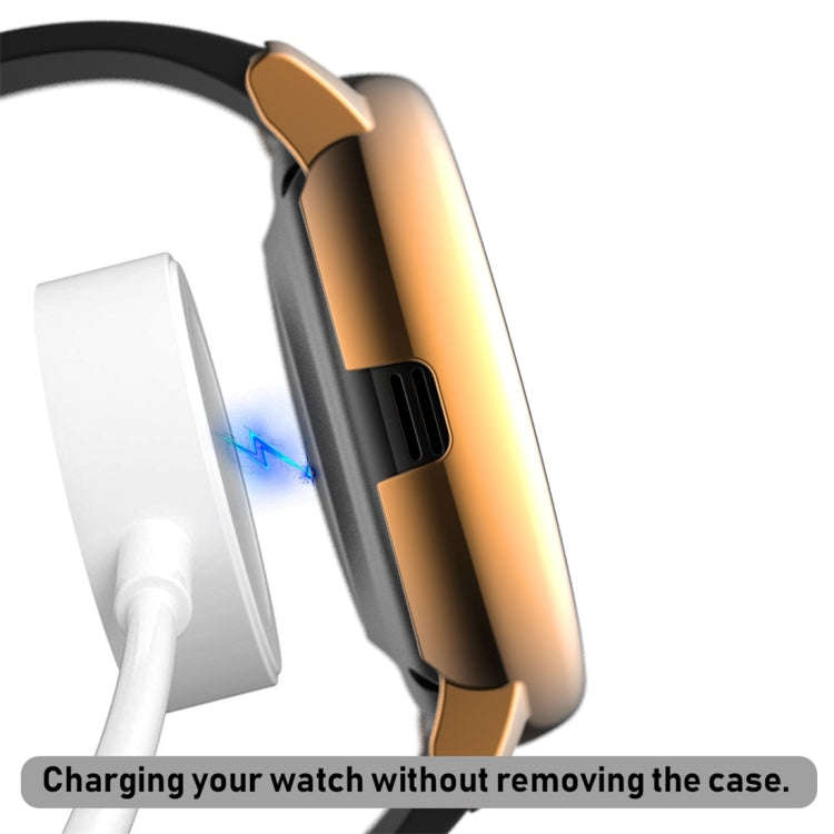 For Samsung Galaxy Watch Active 2 40mm Electroplate PC Protective Case with Tempered Glass Film(R...