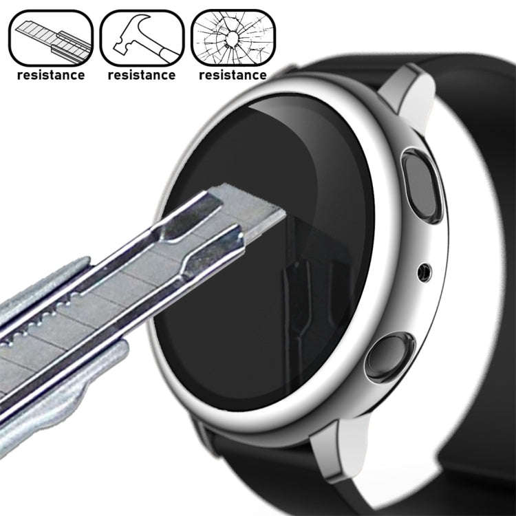 For Samsung Galaxy Watch Active 2 40mm Electroplate PC Protective Case with Tempered Glass Film(S...