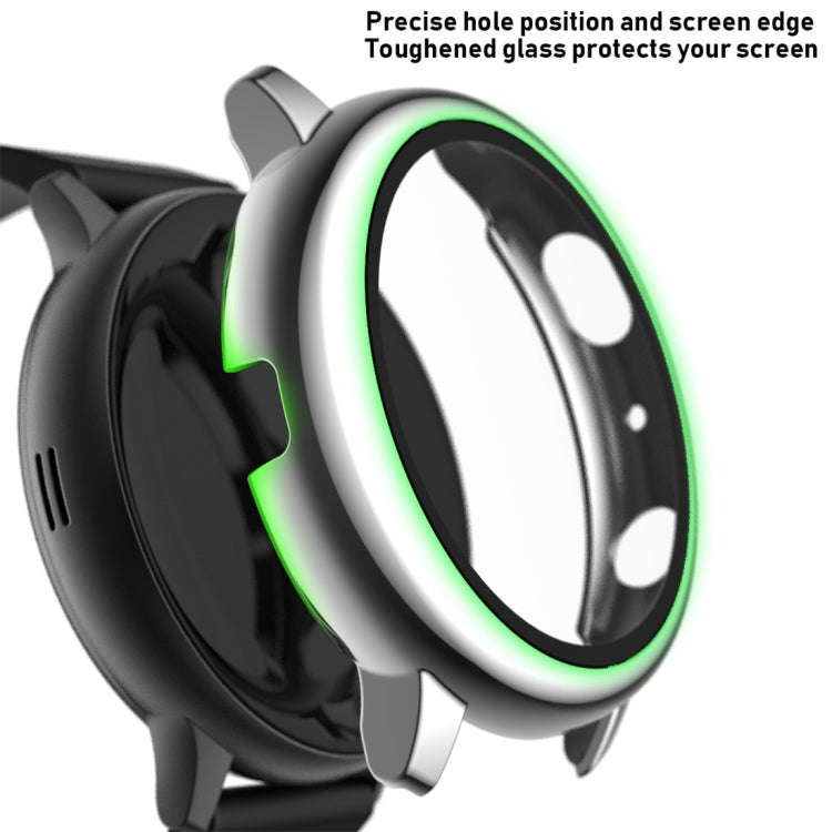 For Samsung Galaxy Watch Active 2 40mm Electroplate PC Protective Case with Tempered Glass Film(S...