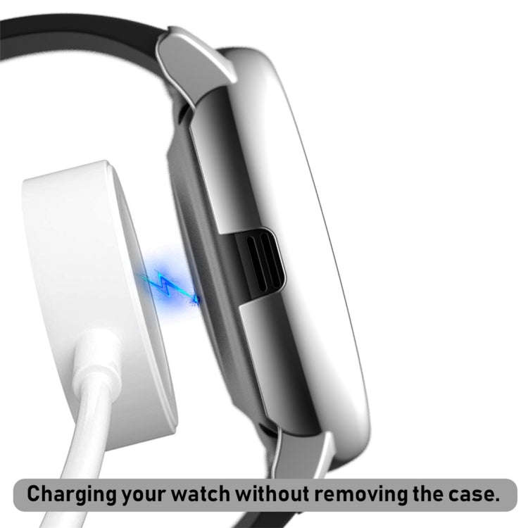 For Samsung Galaxy Watch Active 2 40mm Electroplate PC Protective Case with Tempered Glass Film(S...