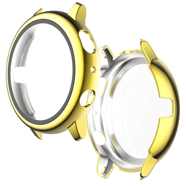 For Samsung Galaxy Watch Active 2 44mm Electroplate PC Protective Case with Tempered Glass Film(G...