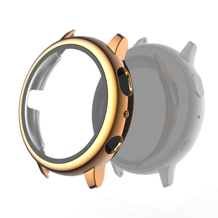 For Samsung Galaxy Watch Active 2 44mm Electroplate PC Protective Case with Tempered Glass Film(R...