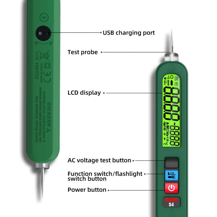 BSIDE S4 AC Voltage Induction Charging Smart Pen(Extra Sharp Nib)