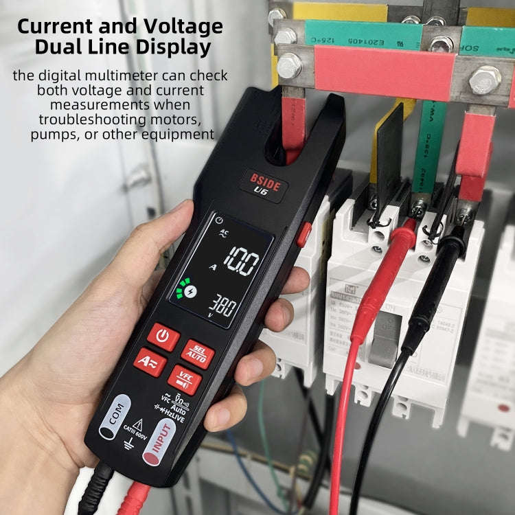 BSIDE U6 AC/DC Clamp-on Infrared Temperature Measurement Multimeter