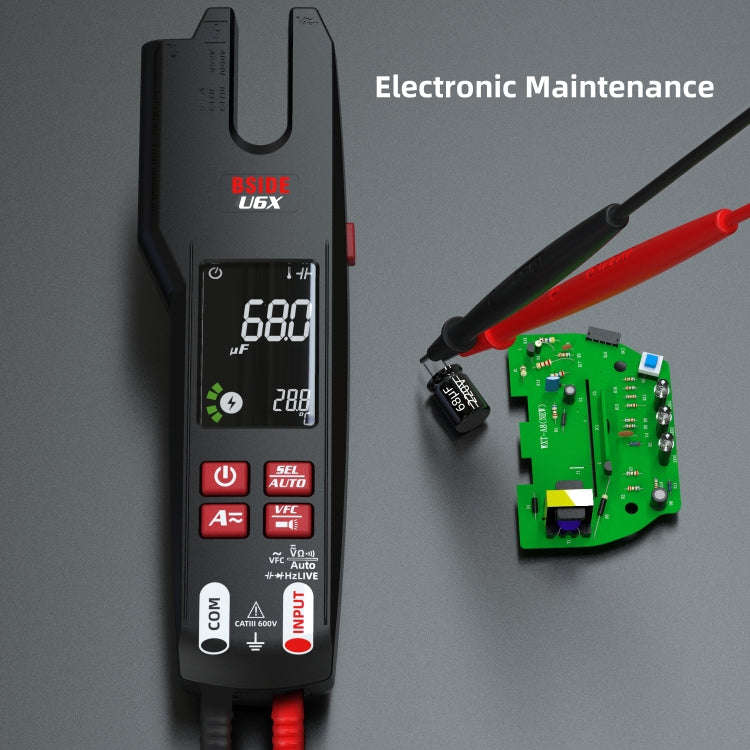 BSIDE U6X AC/DC Clamp-on Infrared Temperature Measurement Multimeter