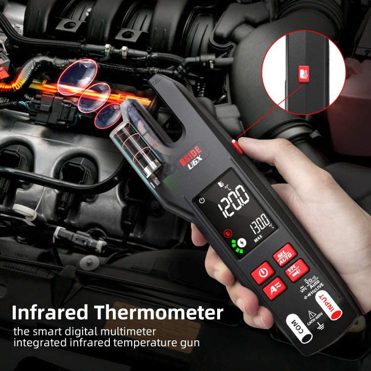 BSIDE U6X AC/DC Clamp-on Infrared Temperature Measurement Multimeter