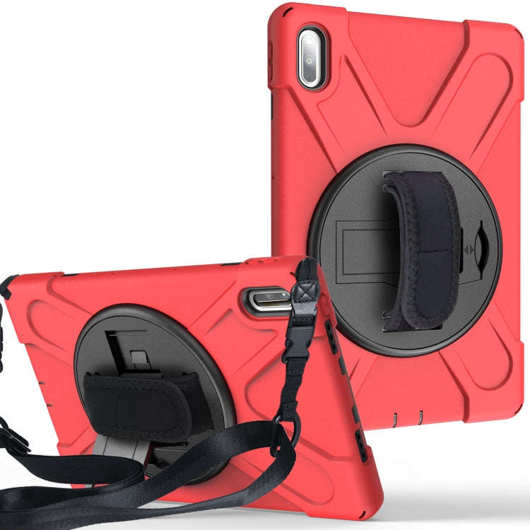 For Huawei Matepad 10.4 inch Shockproof Colorful Silicone + PC Protective Case with Holder & Shou...