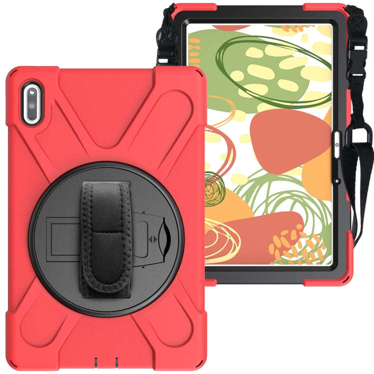 For Huawei Matepad 10.4 inch Shockproof Colorful Silicone + PC Protective Case with Holder & Shou...
