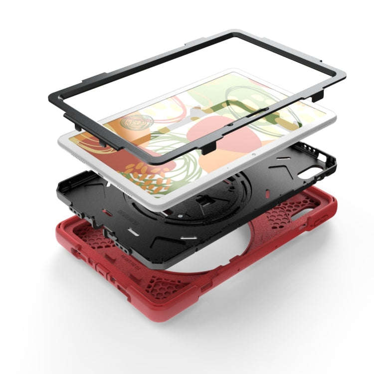 For Huawei Matepad 10.4 inch Shockproof Colorful Silicone + PC Protective Case with Holder & Shou...